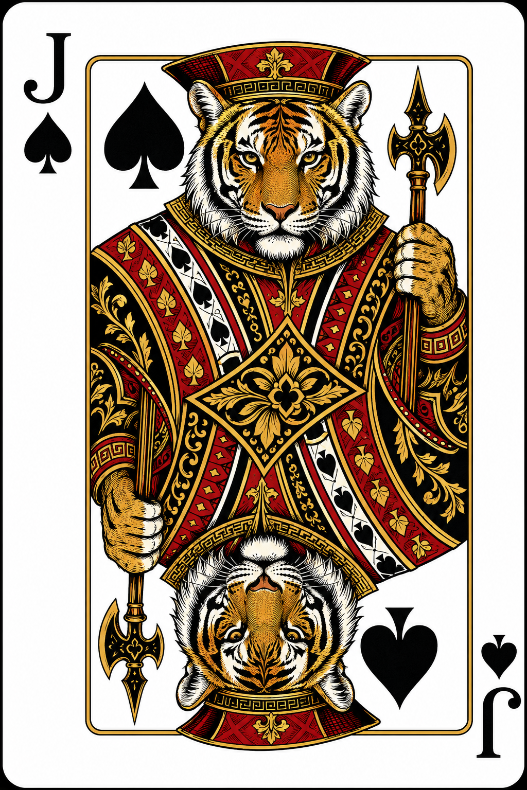 Tiger Jack of Spades